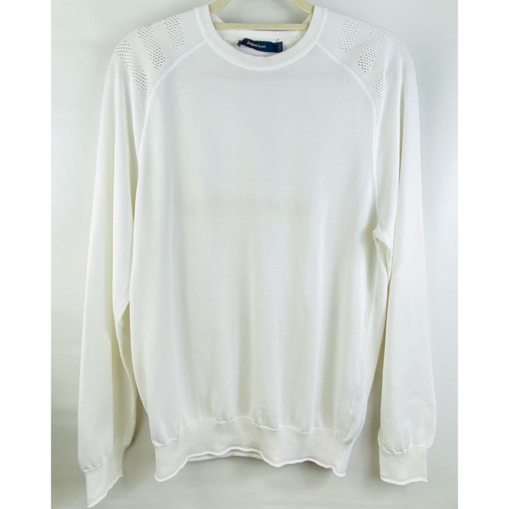 Zegna sport white sweater size medium?